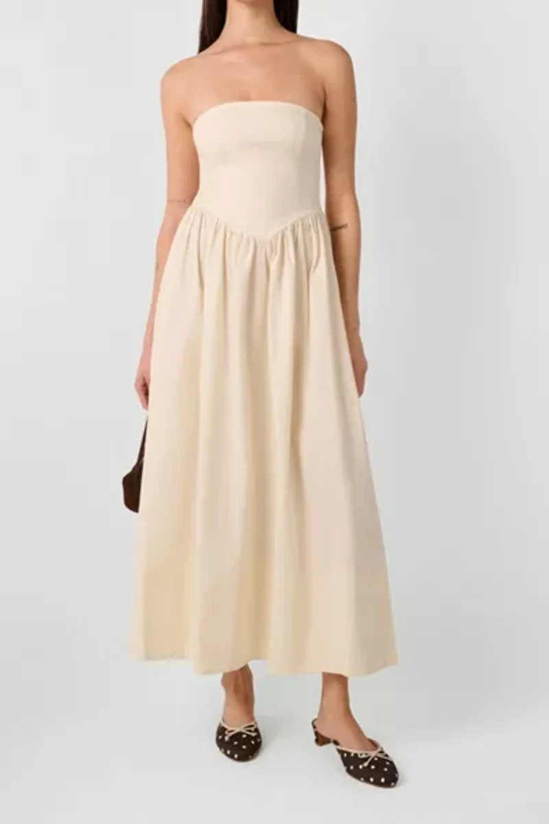 WeWoreWhat Corset Strapless Maxi Dress