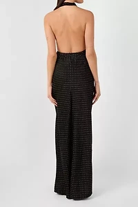 WeWoreWhat Cowl Halter Maxi Dress