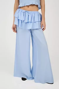 WeWoreWhat Ruffle Waist Flare Pant
