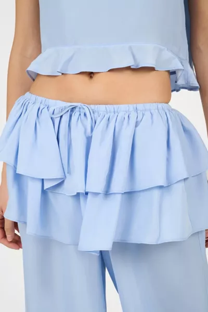 WeWoreWhat Ruffle Waist Flare Pant