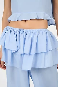 WeWoreWhat Ruffle Waist Flare Pant