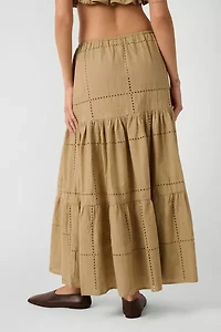 WeWoreWhat Eyelet Maxi Skirt