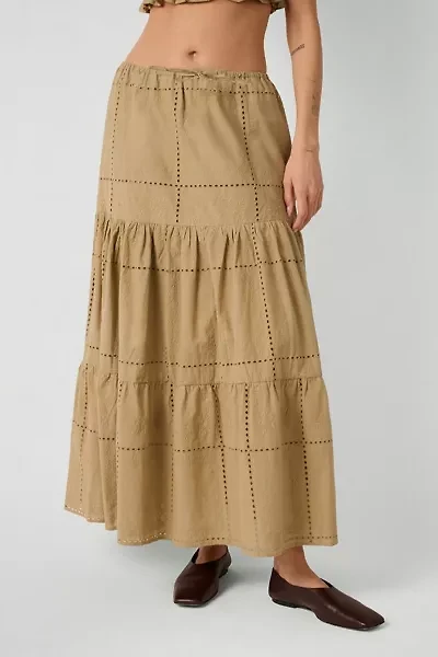 WeWoreWhat Eyelet Maxi Skirt