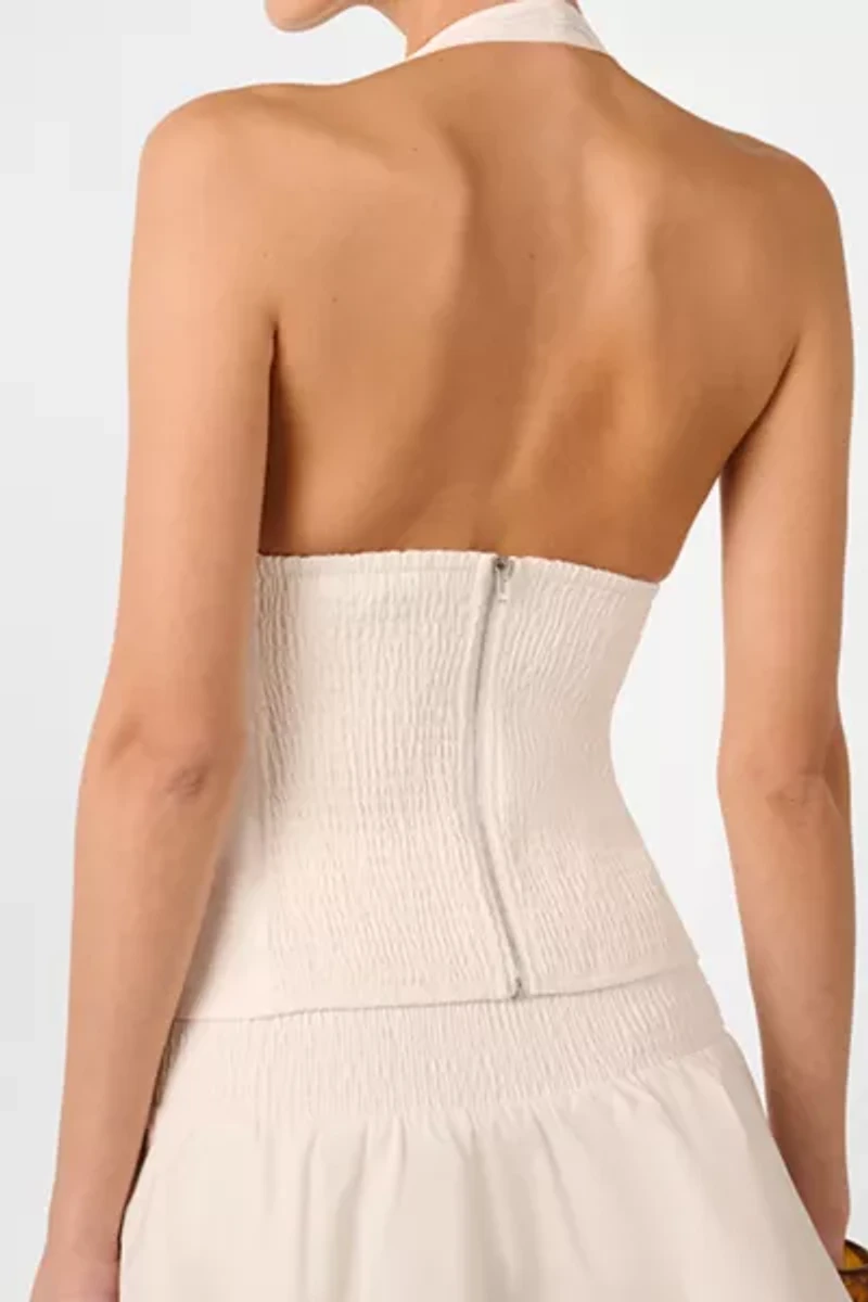 WeWoreWhat Halter Neck Corset Top