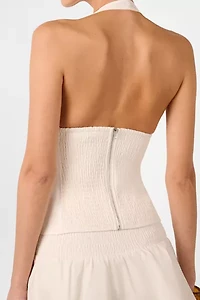 WeWoreWhat Halter Neck Corset Top
