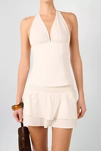 WeWoreWhat Halter Neck Corset Top