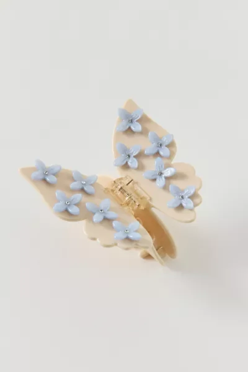 Embellished Butterfly Claw Clip