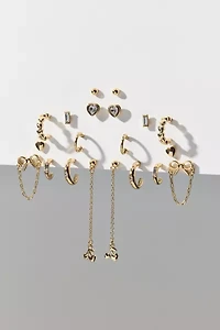 Chérie Hearts & Cherries Rhinestone Multi Earrings Set
