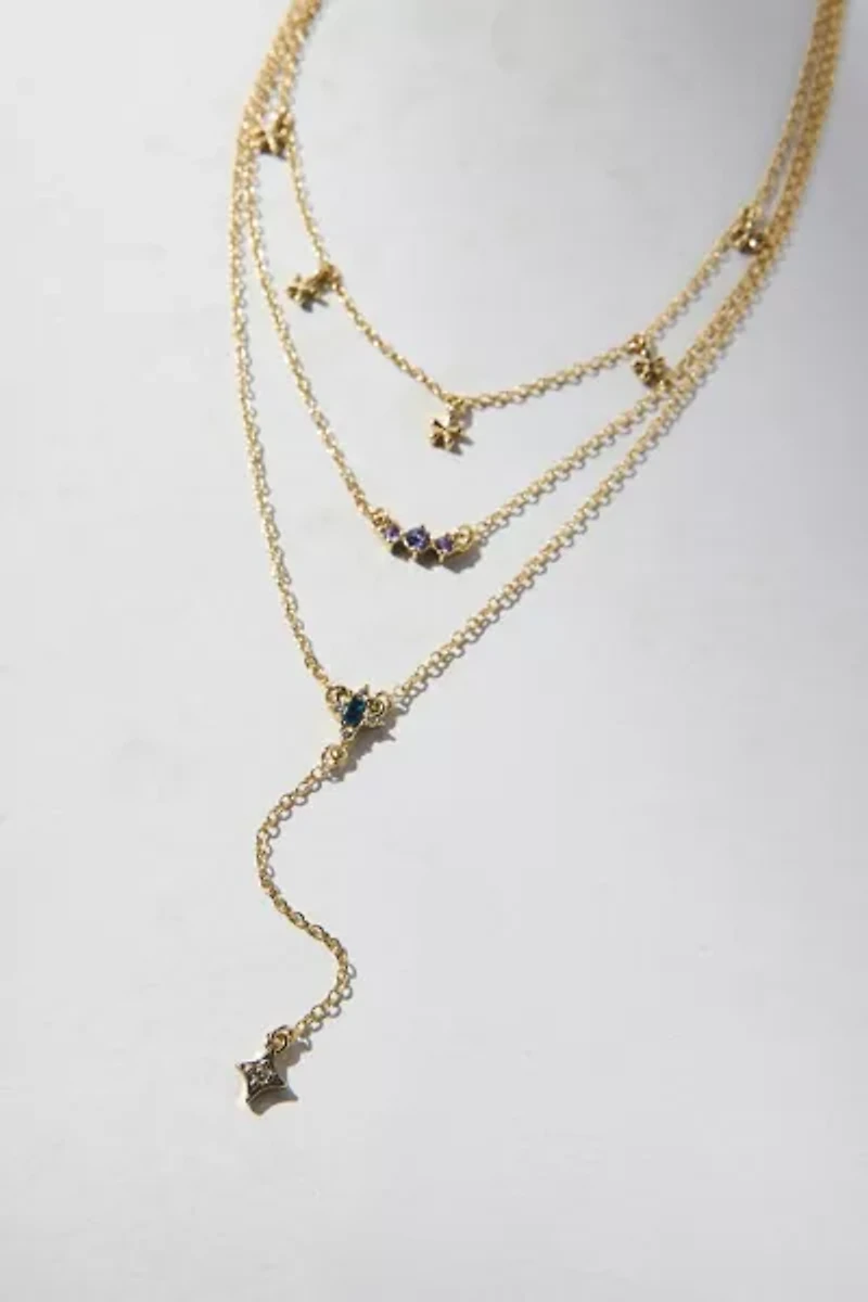 Garland Lariat Layered Necklace