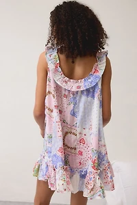 Out From Under Lover Letters Ruffle Trim Babydoll Sleep Dress