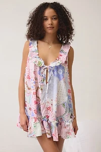 Out From Under Lover Letters Ruffle Trim Babydoll Sleep Dress