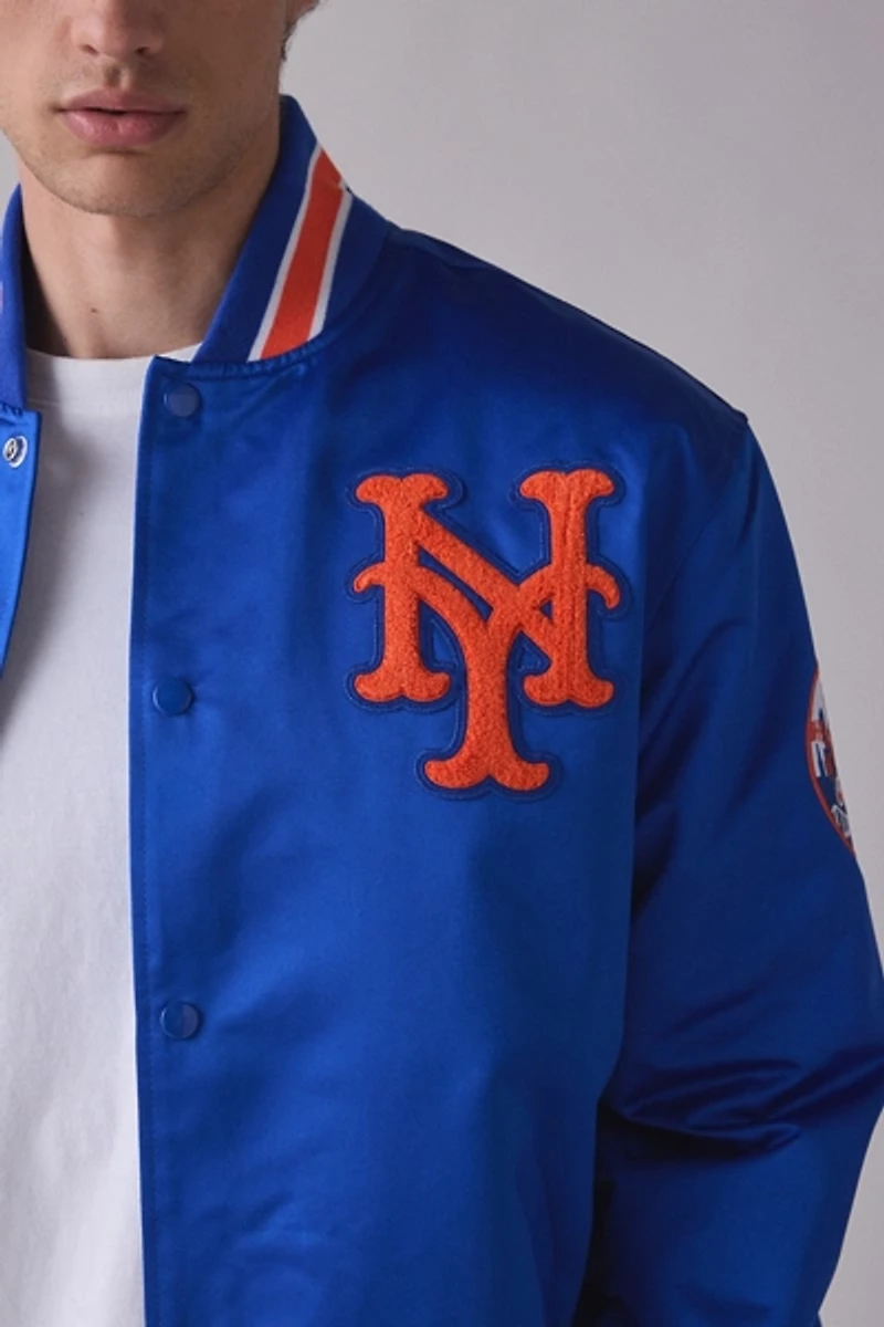 Mitchell & Ness MLB New York Mets Authentic Satin Varsity Jacket