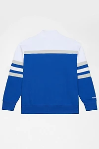 Mitchell & Ness MLB Los Angeles Dodgers Team Color Head Coach 1/4 Zip Sweatshirt