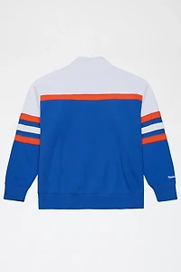 Mitchell & Ness MLB New York Mets Team Color Head Coach 1/4 Zip Sweatshirt