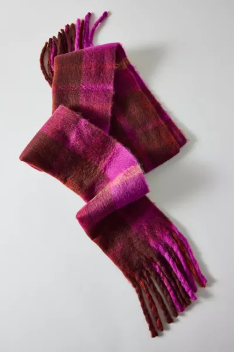 Woven Tartan Plaid Scarf