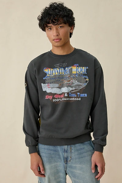 Parks Project X Looney Tunes Summer Tour Graphic Crew Neck Sweatshirt