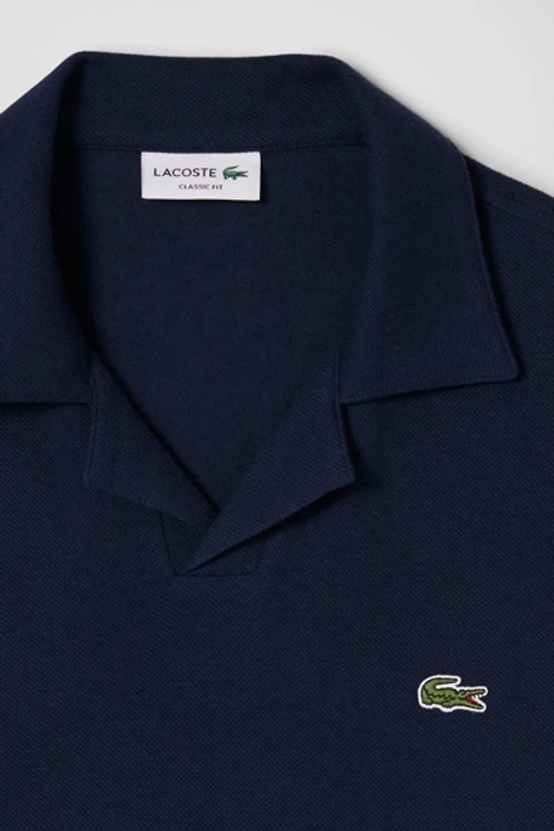 Lacoste Open Neck Polo Tee
