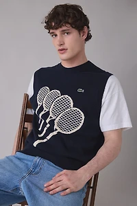 Lacoste Cotton Jacquard Tennis Sweater Vest