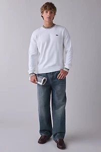 Lacoste Stripe Accent Crew Neck Sweater
