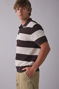 Lacoste Stripe Short Sleeve Polo Sweater