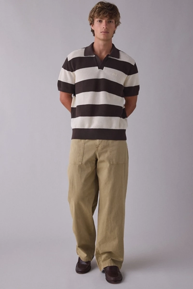 Lacoste Stripe Short Sleeve Polo Sweater