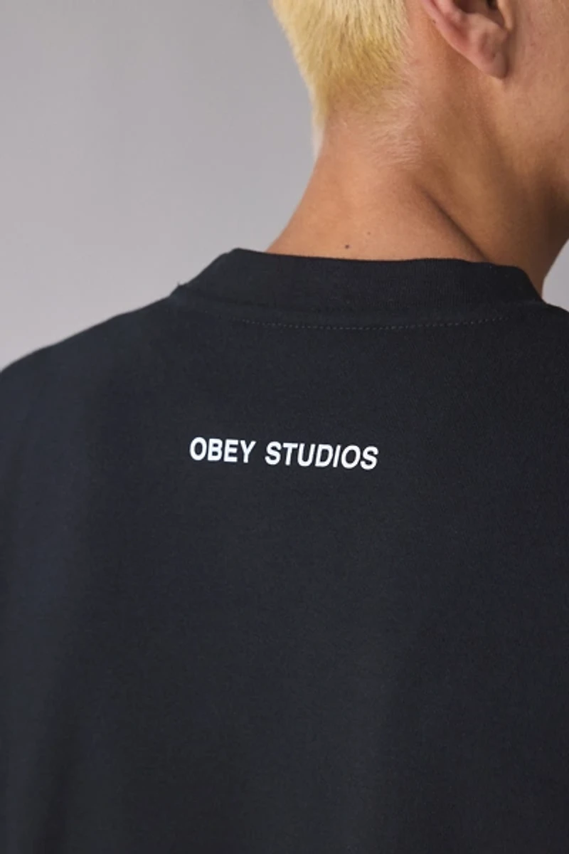 OBEY Pit Crew Pullover Neck Sweatshirt