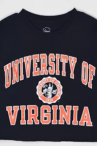 Vintage Y2k University of Virginia Cropped T-Shirt