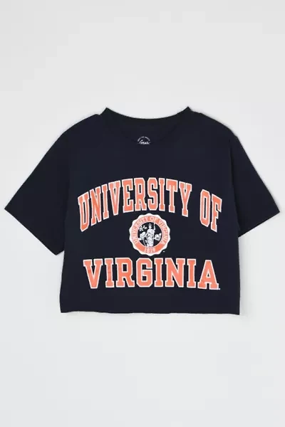 Vintage Y2k University of Virginia Cropped T-Shirt