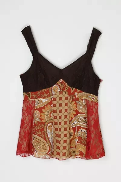 Vintage Y2k Lacy Printed Top