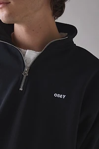 OBEY Established Works Boxy Quarter Zip Sweatshirt