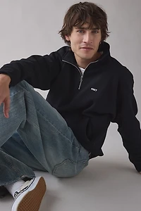 OBEY Established Works Boxy Quarter Zip Sweatshirt