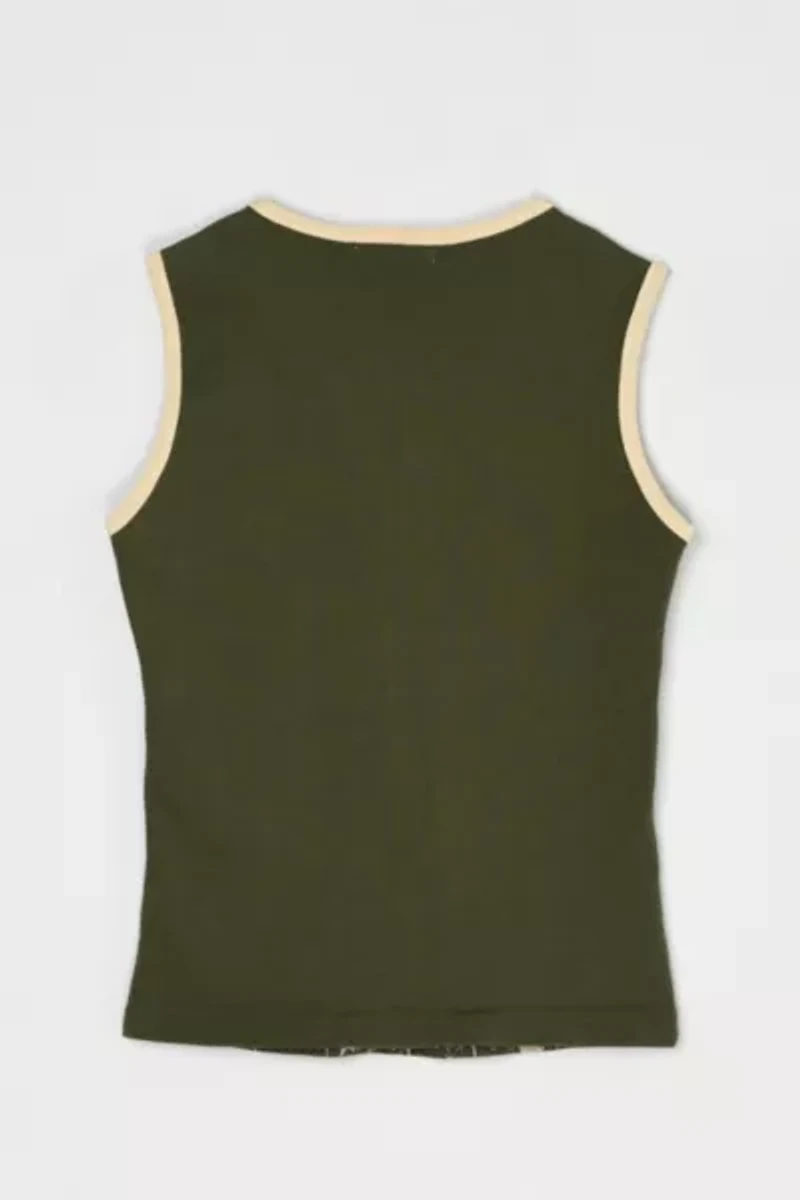 Vintage Y2k Cameo Rhinestone Graphic Tank