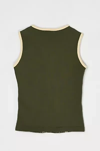 Vintage Y2k Cameo Rhinestone Graphic Tank