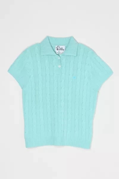 Vintage Y2k Lilly Pulitzer Short-Sleeve Cashmere Sweater