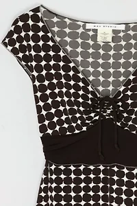 Vintage Y2k Ruched Tied Top