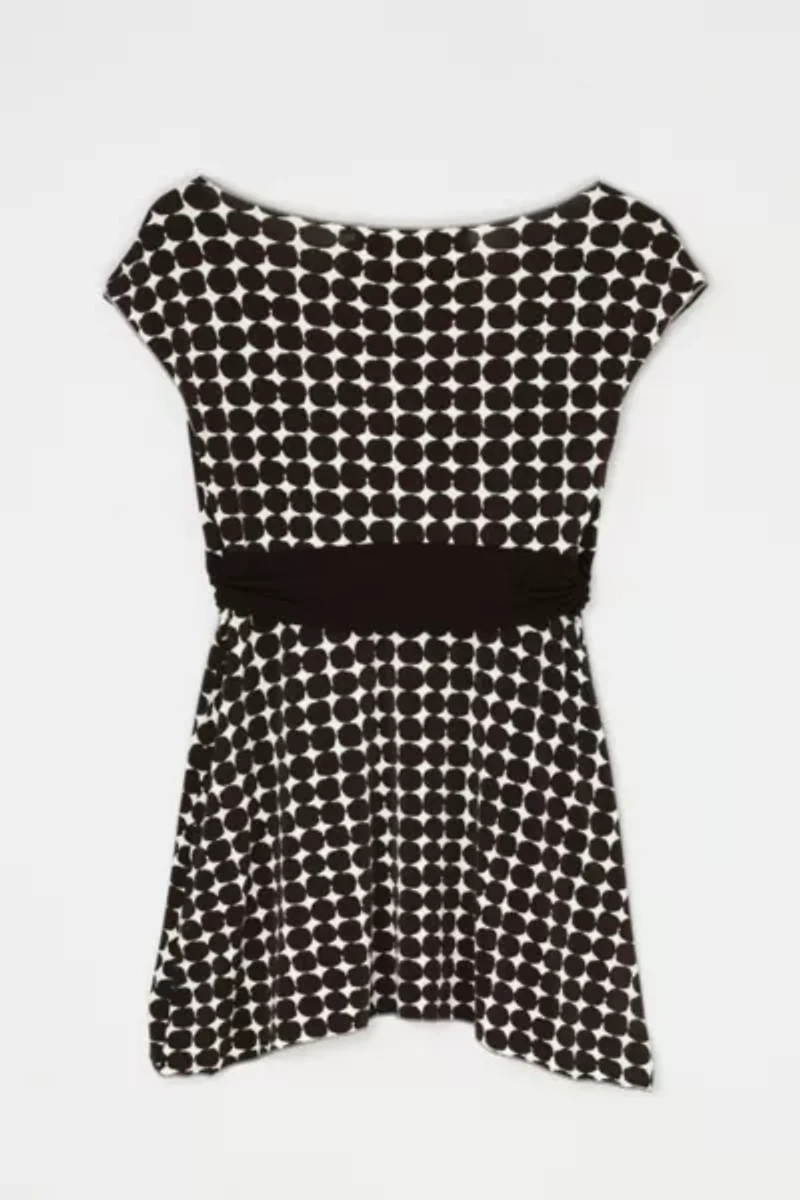 Vintage Y2k Ruched Tied Top