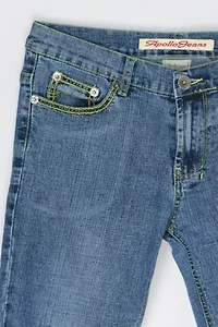 Vintage Y2k Contrast Stitched Boot-cut Jeans