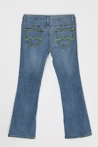 Vintage Y2k Contrast Stitched Boot-cut Jeans