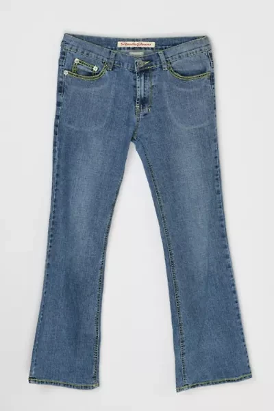 Vintage Y2k Contrast Stitched Boot-cut Jeans