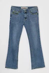 Vintage Y2k Contrast Stitched Boot-cut Jeans