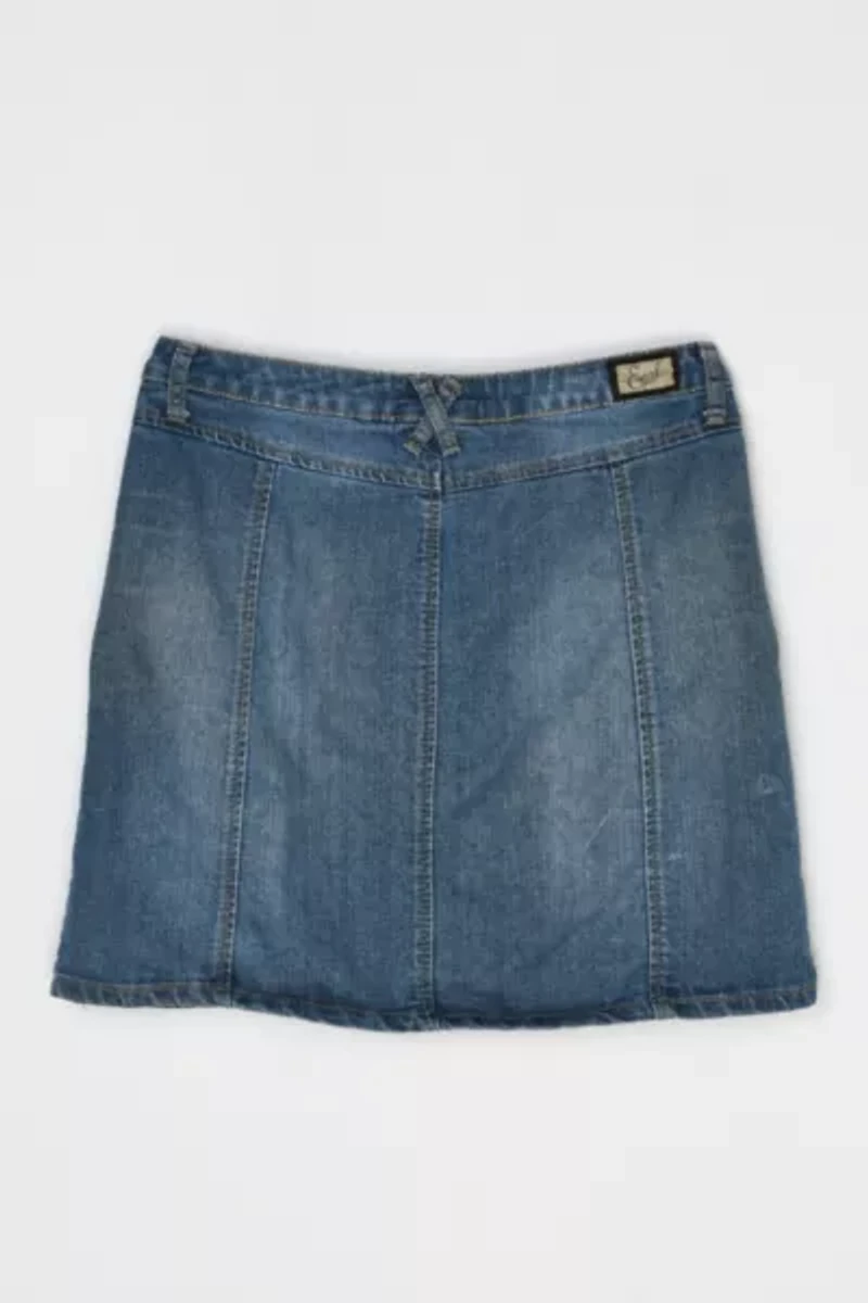 Vintage Y2k Denim Mini Wrap Skirt