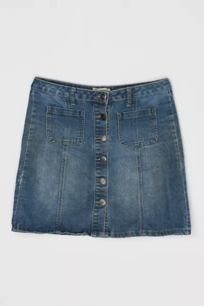Vintage Y2k Denim Mini Wrap Skirt