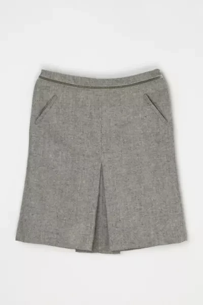 Vintage Y2k Speckled Tweed Knee-Length Skirt