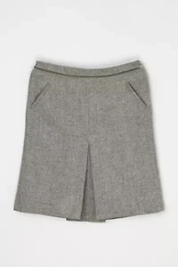 Vintage Y2k Speckled Tweed Knee-Length Skirt