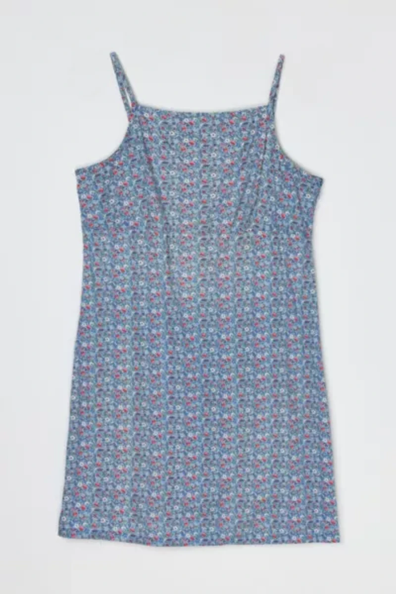 Vintage 90s Floral Printed Mini Dress