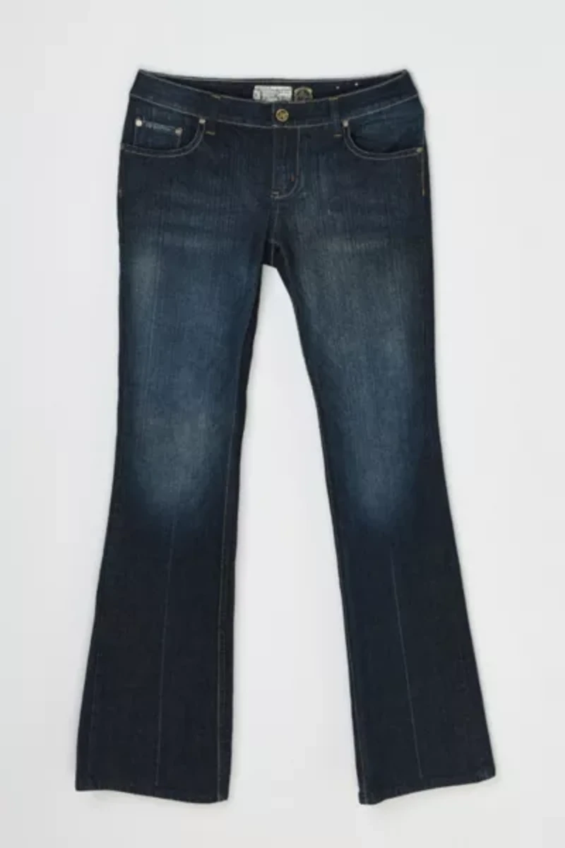 Vintage Y2k Dark Wash Boot-cut Jeans