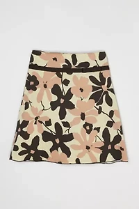 Vintage Y2k Floral Printed Midi Skirt