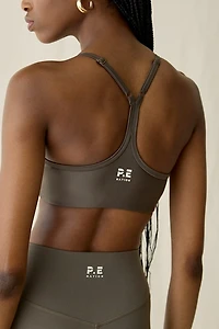 P.E Nation Fairmount Major Brown Racerback Sports Bra