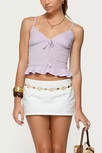 Edikted Martie Peplum Tank Top