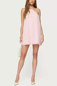 Edikted Emeline Backless Halter Mini Dress